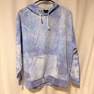 Nike Light Blue Tie-Dye Men's Hoodie